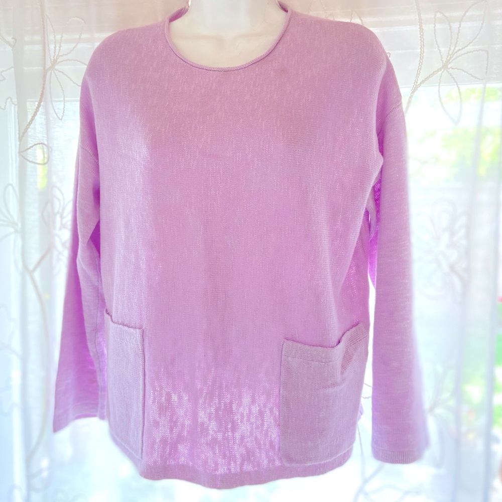 New EILEEN FISHER Organic Cotton Slub Sweater